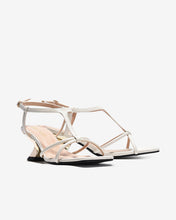 Sandal Cao Gót Nữ Đông Hải Quai Mảnh Đan Chéo Đế Ánh Kim-S5905-Trắng Color1