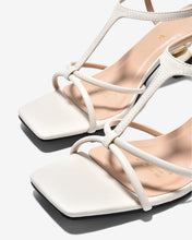 Sandal Cao Gót Nữ Đông Hải Quai Mảnh Đan Chéo Đế Ánh Kim-S5905-Trắng Color1