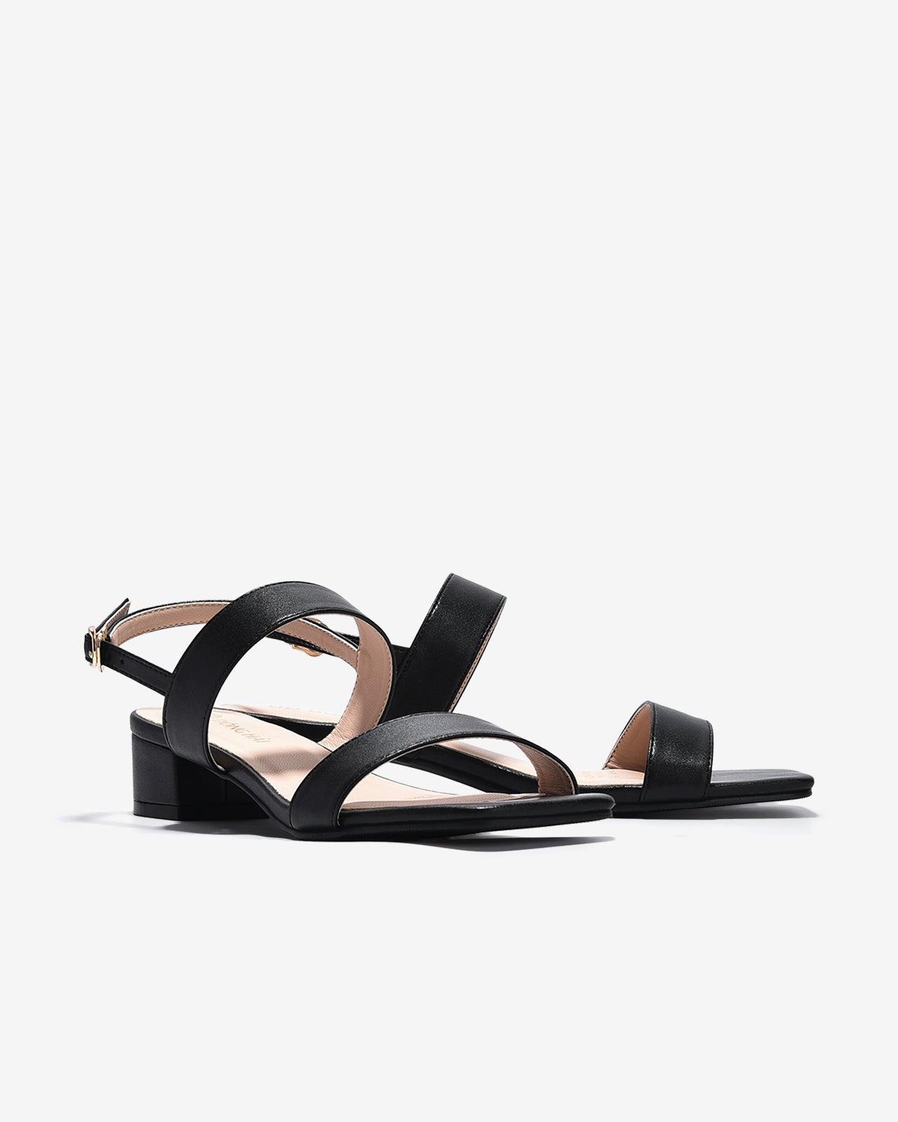 Sandal Cao Gót Nữ Đông Hải Quai Đơn Mảnh-S5907-Đen Color1
