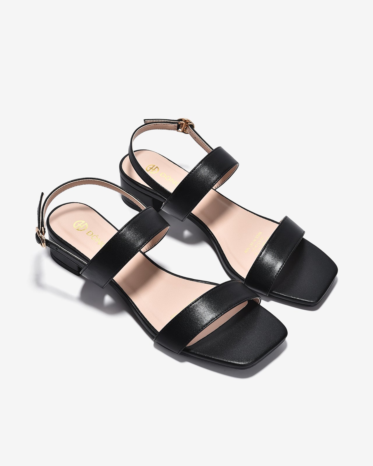 Sandal Cao Gót Nữ Đông Hải Quai Đơn Mảnh-S5907-Đen Color1