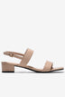 Sandal Cao Gót Nữ Đông Hải Quai Đôi Mảnh-S5907-Kem Color1First