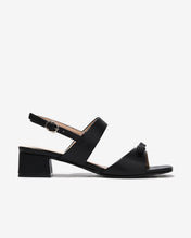 Giày Sandal Cao Gót Đông Hải Phối Nơ-S5924Đen Color1First
