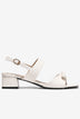Giày Sandal Cao Gót Đông Hải Phối Nơ-S5924Trắng Color1First