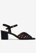 Giày Sandal Nữ Đông Hải 6cm Quai Đan-S7172Đen Color1First