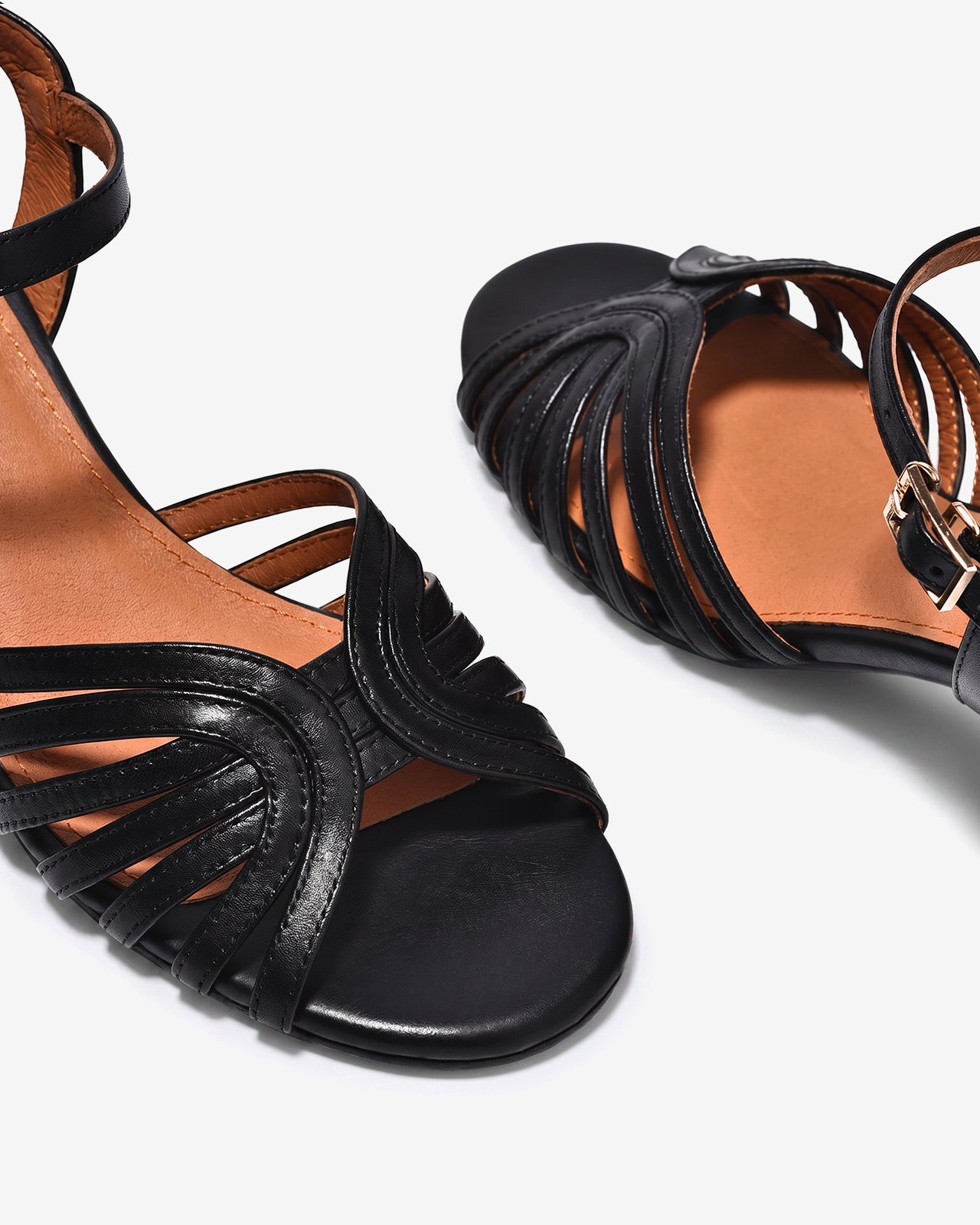 Giày Sandal Nữ Đông Hải 6cm Quai Đan-S7172Đen Color1
