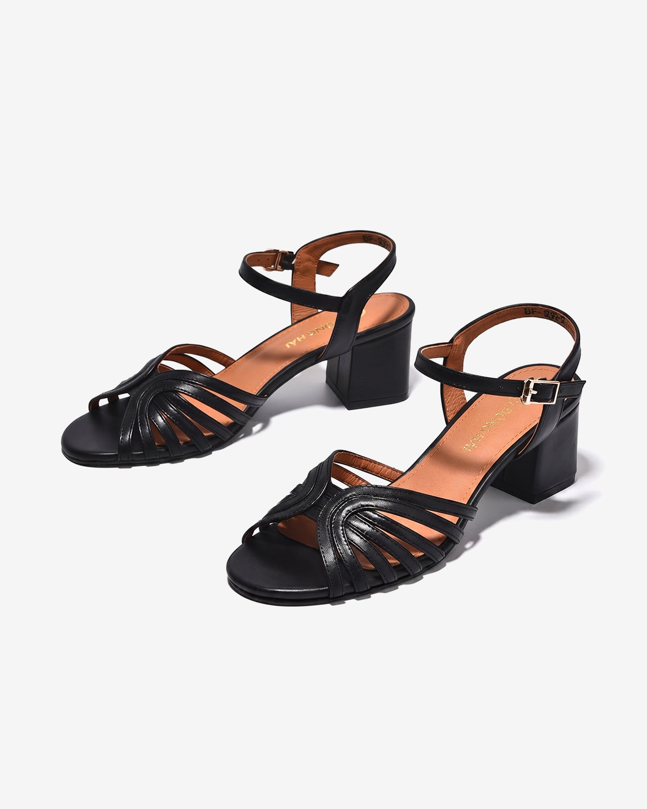 Giày Sandal Nữ Đông Hải 6cm Quai Đan-S7172Đen Color1