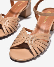 Giày Sandal Nữ Đông Hải 6cm Quai Đan-S7172Kem Color1