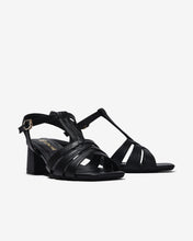 Sandal Cao Gót Đông Hải 6cm Gót Vuông Quai Đan-S7744Đen Color1