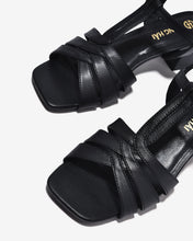 Sandal Cao Gót Đông Hải 6cm Gót Vuông Quai Đan-S7744Đen Color1