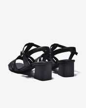 Sandal Cao Gót Đông Hải 6cm Gót Vuông Quai Đan-S7744Đen Color1
