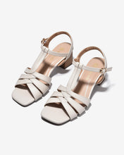 Sandal Cao Gót Đông Hải 6cm Gót Vuông Quai Đan-S7744Kem Color1