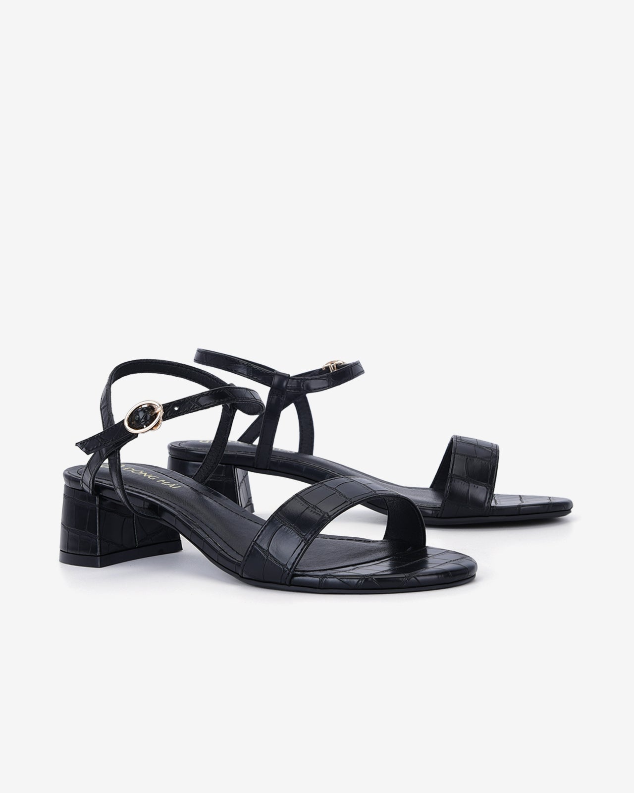 Giày Sandal Cao Gót Đông Hải Quai Mảnh Thanh Lịch-S81O2Đen Color2