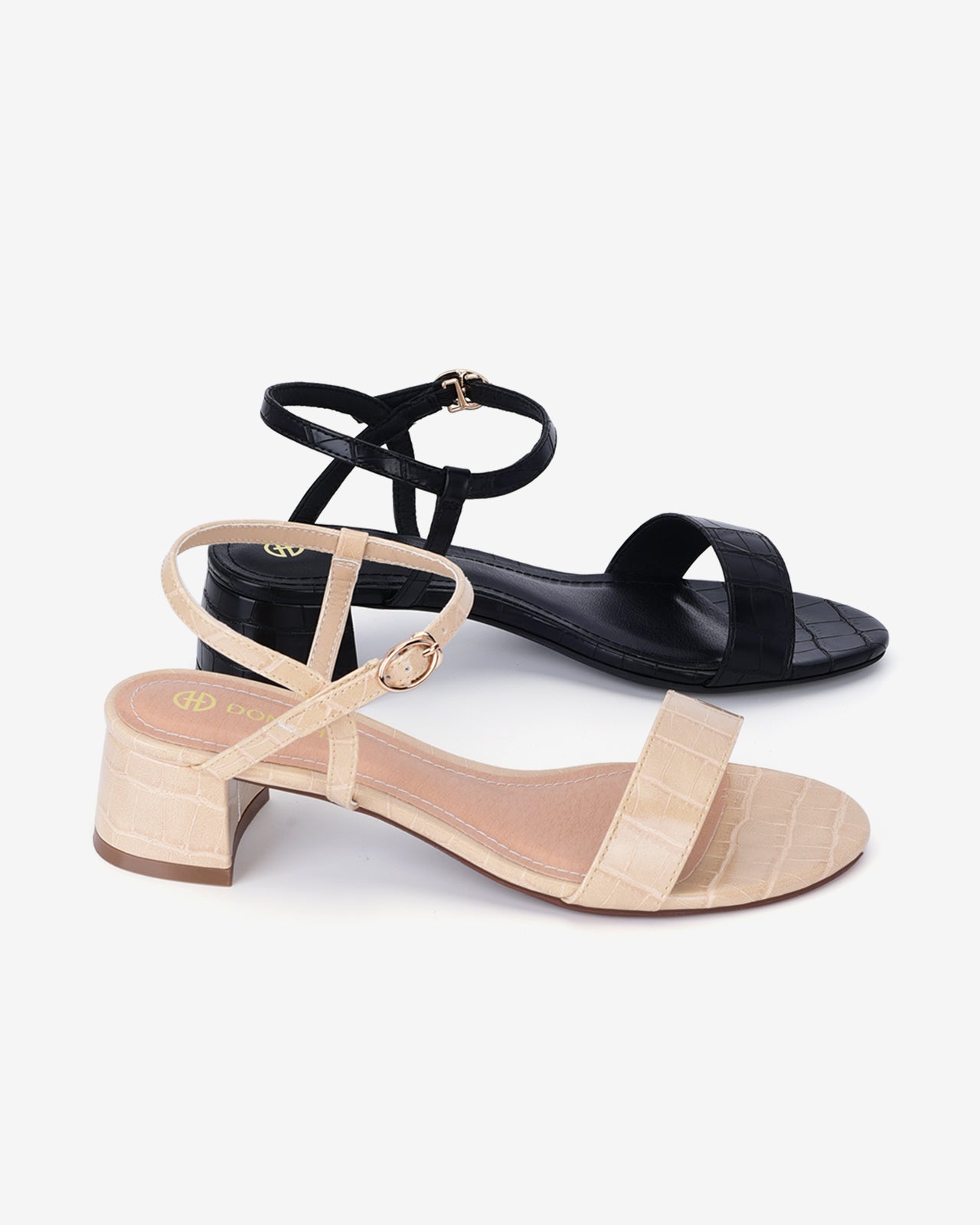 Giày Sandal Cao Gót Đông Hải Quai Mảnh Thanh Lịch-S81O2Kem Color2