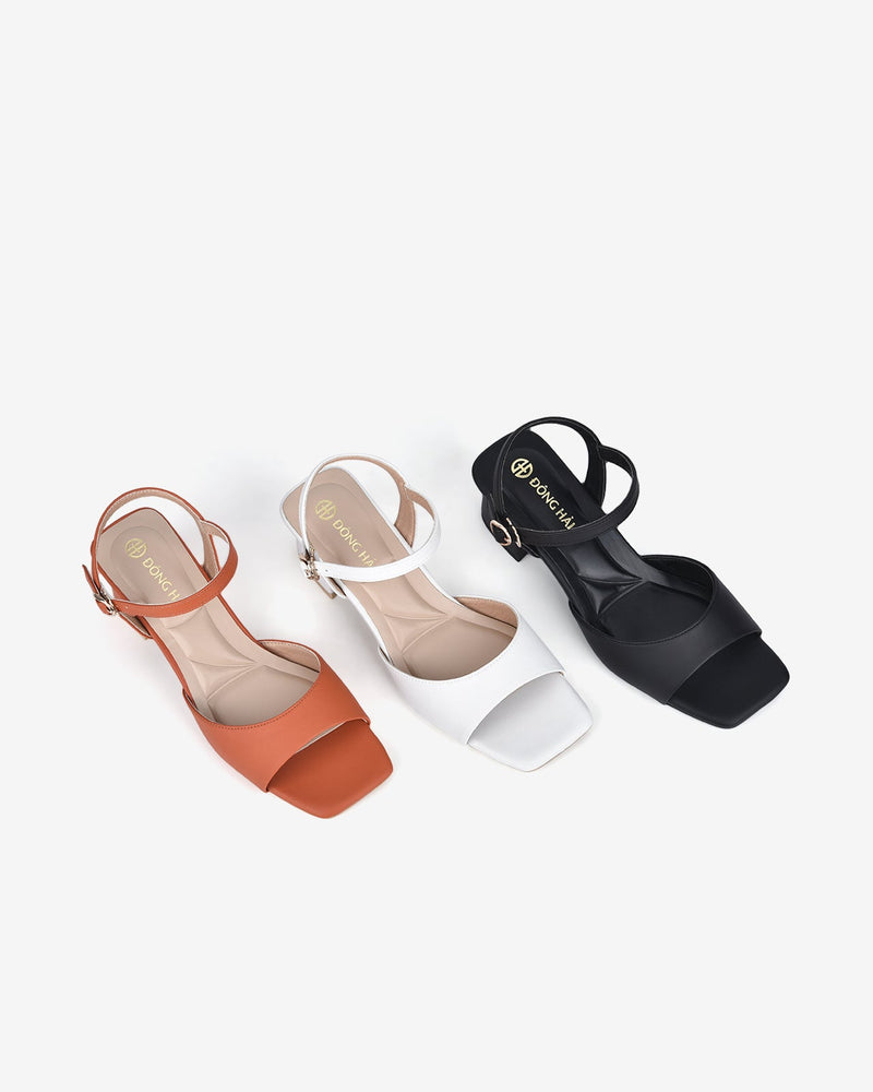 Giày Sandal Cao Gót Đông Hải Đế Viền-S81Q4-Cam Color3