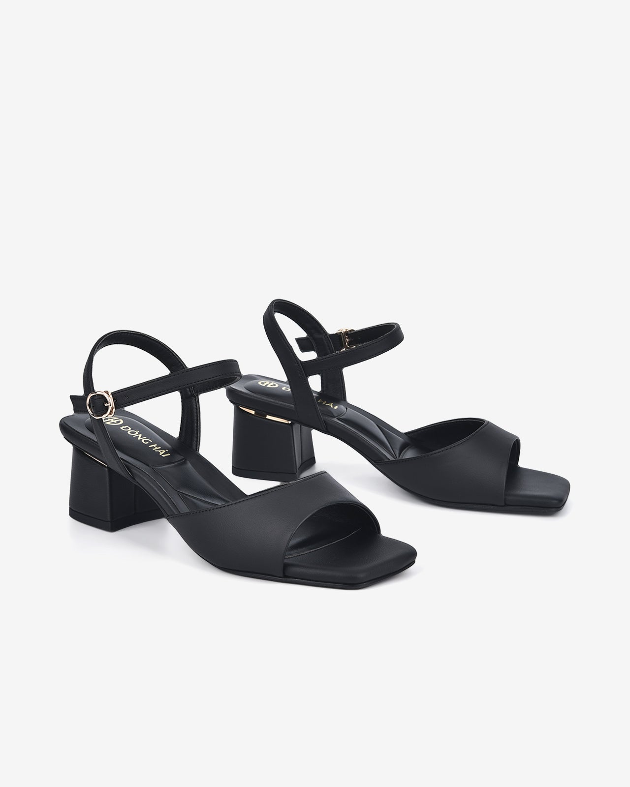 Giày Sandal Cao Gót Đông Hải Đế Viền-S81Q4-Đen Color1