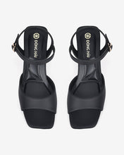 Giày Sandal Cao Gót Đông Hải Đế Viền-S81Q4-Đen Color1