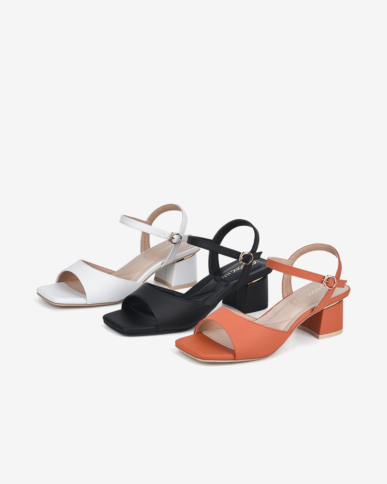 Giày Sandal Cao Gót Đông Hải Đế Viền-S81Q4-Đen Color2