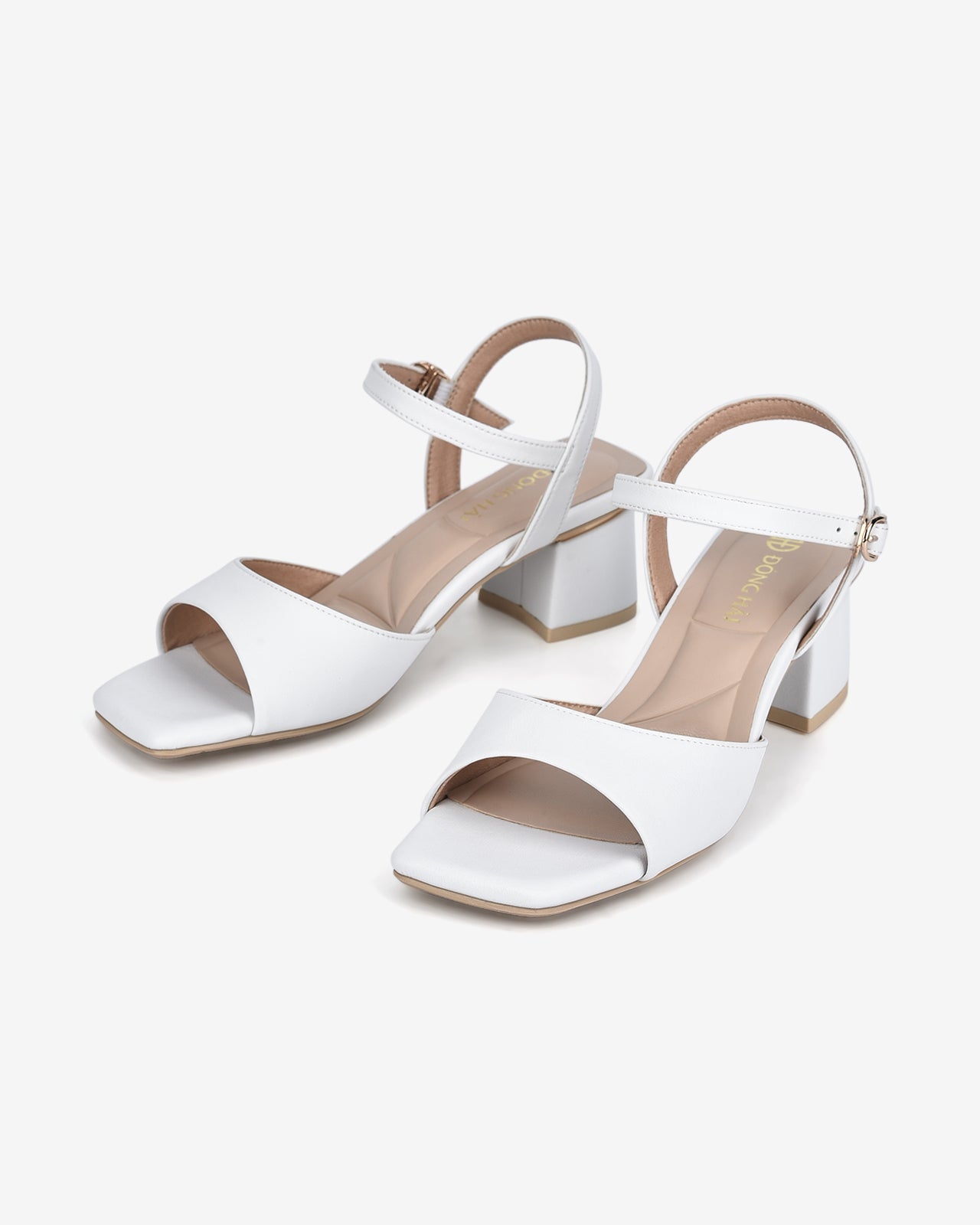 Giày Sandal Cao Gót Đông Hải Đế Viền-S81Q4-Trắng Color2