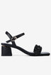 Giày Sandal Cao Gót Đông Hải Họa Tiết Nhúng-S81Q8-Đen Color1First