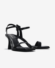 Giày Sandal Cao Gót Đông Hải Mũi Vuông Quai Mảnh-S81T1Đen Color1