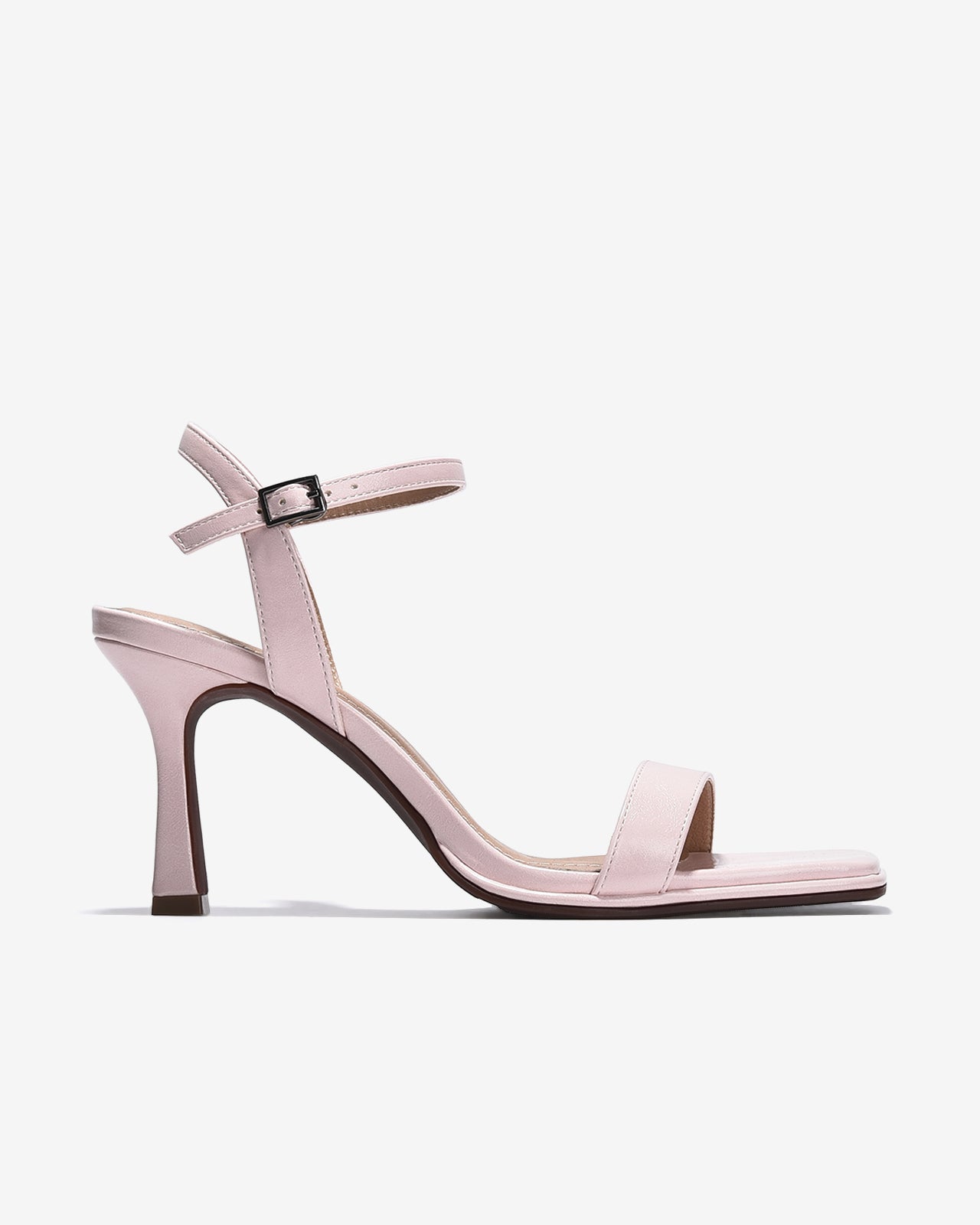 Giày Sandal Cao Gót Đông Hải Mũi Vuông Quai Mảnh-S81T1Hồng Color1First