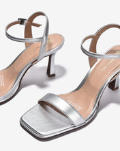 Giày Sandal Cao Gót Đông Hải Mũi Vuông Quai Mảnh-S81T1Xám Color1