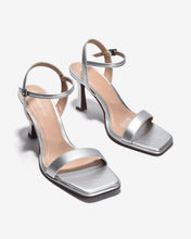 Giày Sandal Cao Gót Đông Hải Mũi Vuông Quai Mảnh-S81T1Xám Color1