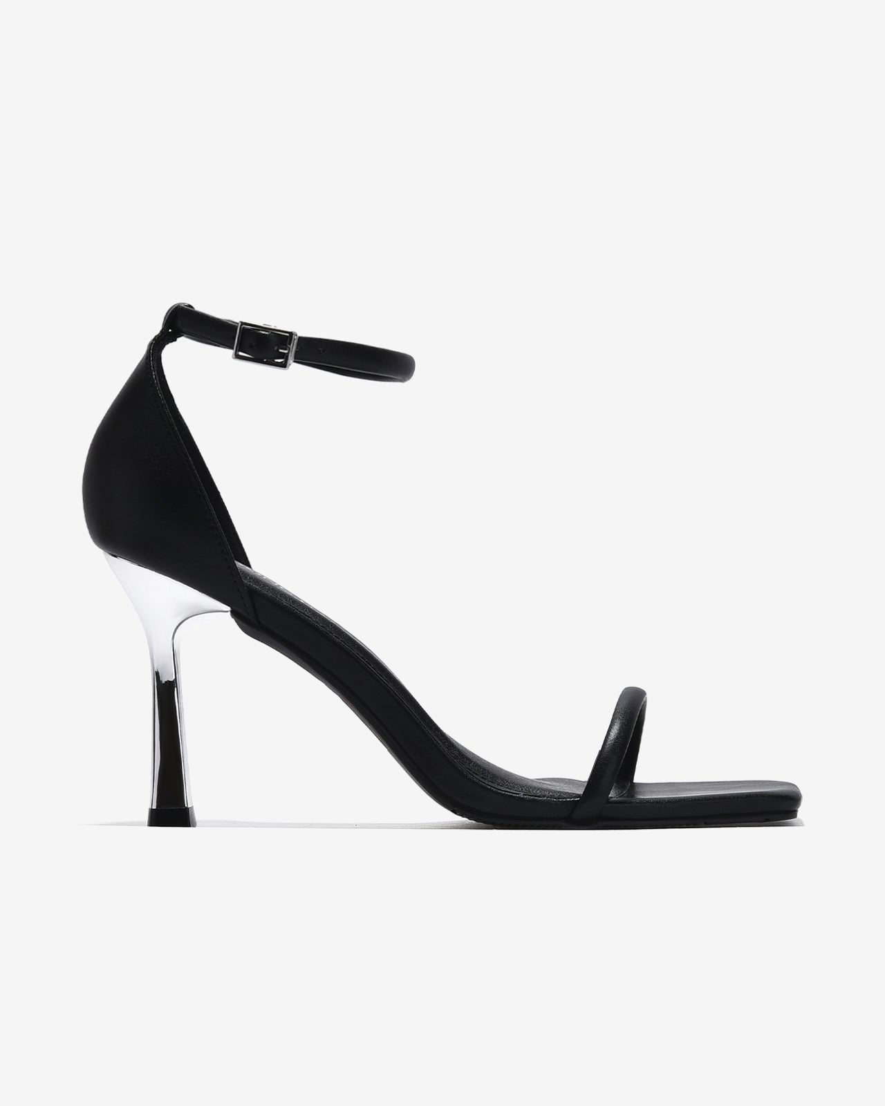 Giày Sandal Cao Gót Đông Hải Đế 9CM Quai Mảnh-S81T8-Đen Color1First