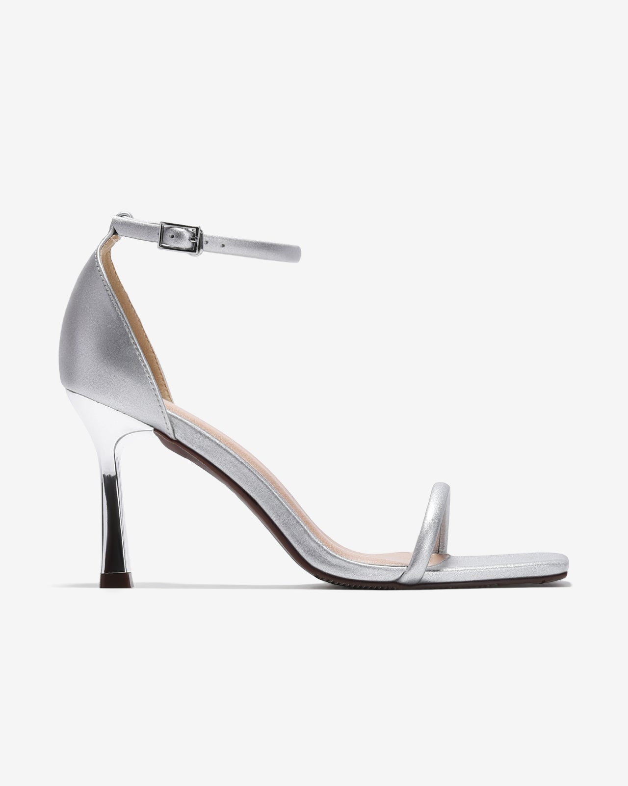 Giày Sandal Cao Gót Đông Hải Đế 9CM Quai Mảnh-S81T8-Xám Color1First