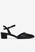 Sandal Cao Gót Đông Hải Đế Vuông Đính Logo-S81V1Đen Color1First