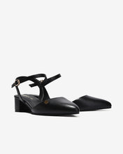 Sandal Cao Gót Đông Hải Đế Vuông Đính Logo-S81V1Đen Color1