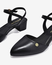 Sandal Cao Gót Đông Hải Đế Vuông Đính Logo-S81V1Đen Color1