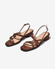 Giày Sandal Cao Gót Đông Hải Quai Đan Chỉ Nổi-S81V3Bò Color1