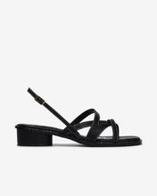 Giày Sandal Cao Gót Đông Hải Quai Đan Chỉ Nổi-S81V3Đen Color1First