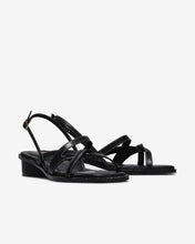 Giày Sandal Cao Gót Đông Hải Quai Đan Chỉ Nổi-S81V3Đen Color1