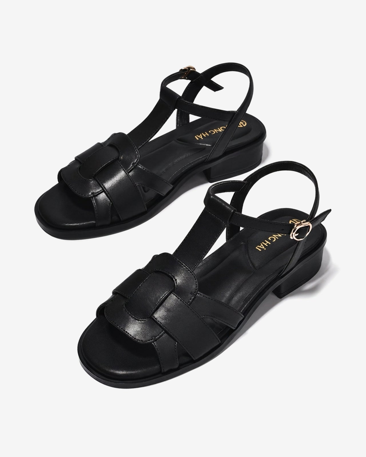 Sandal Cao Gót Đông Hải Quai Đan-S81V4Đen Color1