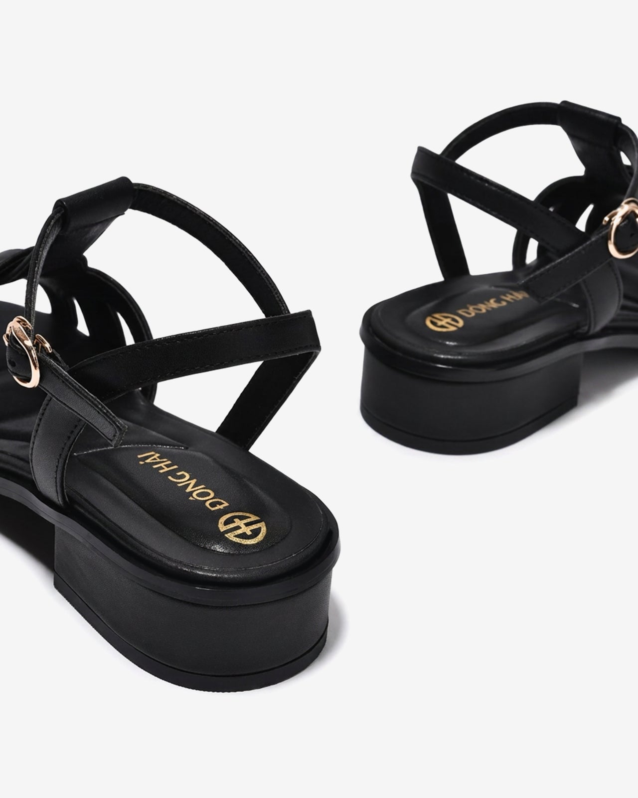 Sandal Cao Gót Đông Hải Quai Đan-S81V4Đen Color1