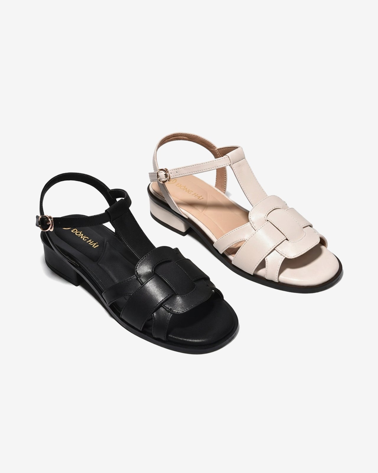 Sandal Cao Gót Đông Hải Quai Đan-S81V4Đen Color1