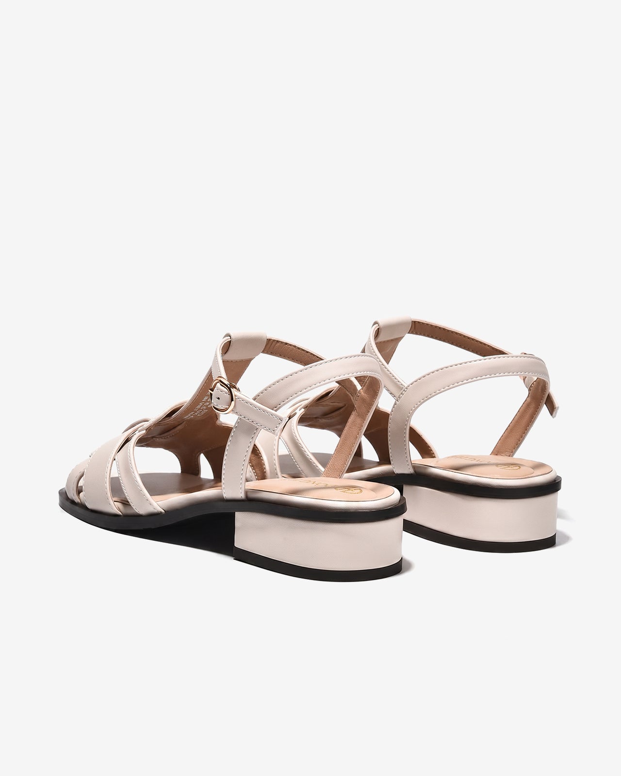 Sandal Cao Gót Đông Hải Quai Đan-S81V4Kem Color1