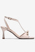 Sandal Cao Gót Đông Hải Quai Nơ-S81W1Kem Color1First