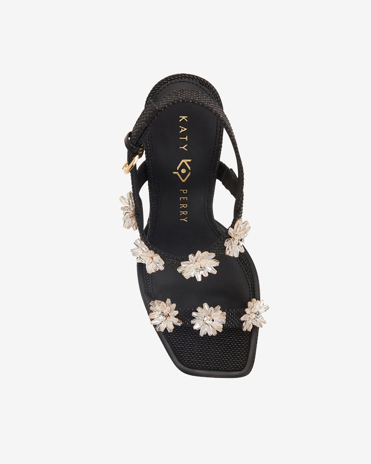 Giày Sandal Cao Gót Katy Perry The Steady Flower-KP3106Đen Color2