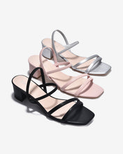 Giày Sandal Cao Gót Zucia Quai Mảnh Trơn-SHLG9-Đen Color2