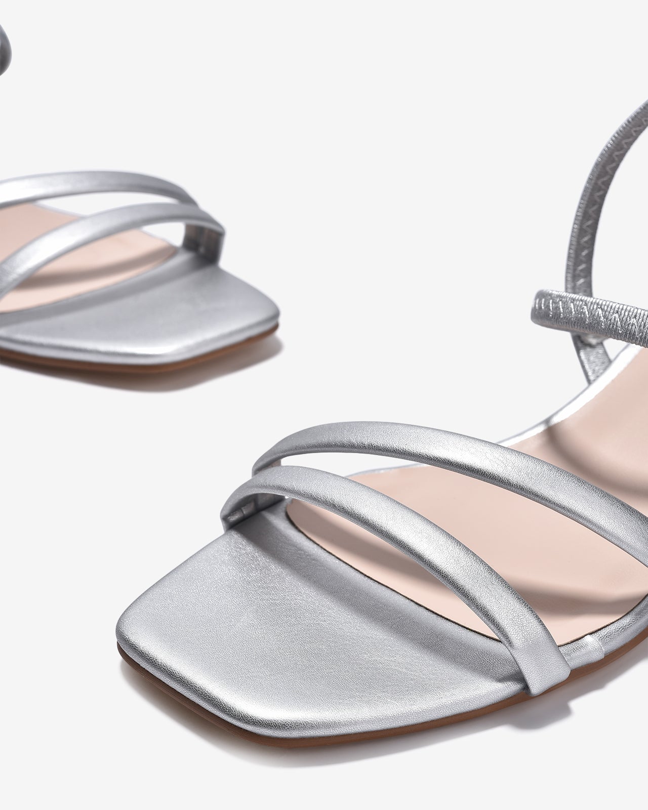 Giày Sandal Cao Gót Zucia Quai Mảnh Trơn-SHLG9Xám Color3