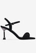Giày Sandal Cao Gót Zucia Quai Xoắn Ánh Kim-SHLJ6Đen Color1First