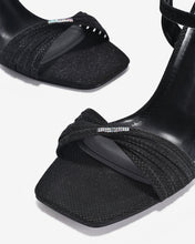 Giày Sandal Cao Gót Zucia Quai Xoắn Ánh Kim-SHLJ6Đen Color1