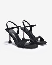 Giày Sandal Cao Gót Zucia Quai Xoắn Ánh Kim-SHLJ6Đen Color1