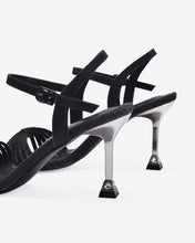 Giày Sandal Cao Gót Zucia Quai Xoắn Ánh Kim-SHLJ6Đen Color1