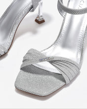 Giày Sandal Cao Gót Zucia Quai Xoắn Ánh Kim-SHLJ6Xám Color1