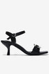 Sandal Cao Gót Đông Hải 7cm Charm Đá Lấp Lánh-SHLO5Đen Color1First