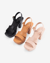 Giày Sandal Cao Gót Zucia Quai Đôi T-Strap-SRX73-Bò Color1